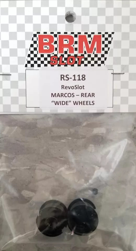 RS-118 RevoSlot Marcos Rear Wheels "WIDE" X2